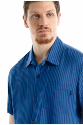 Camisa Visco Blend American Azul Bic