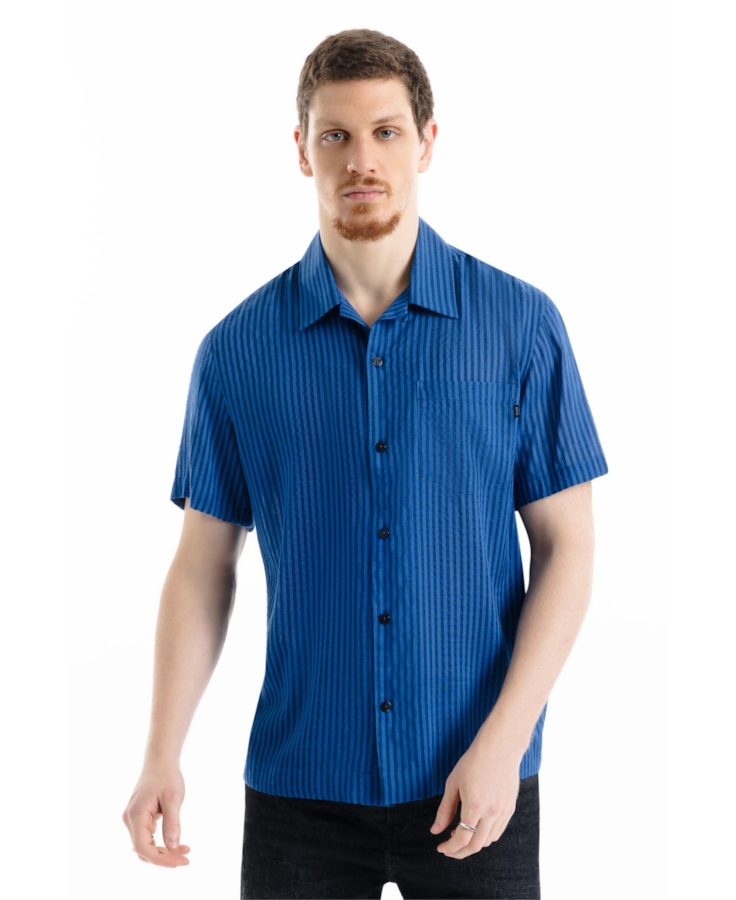 Camisa Visco Blend American Azul Bic