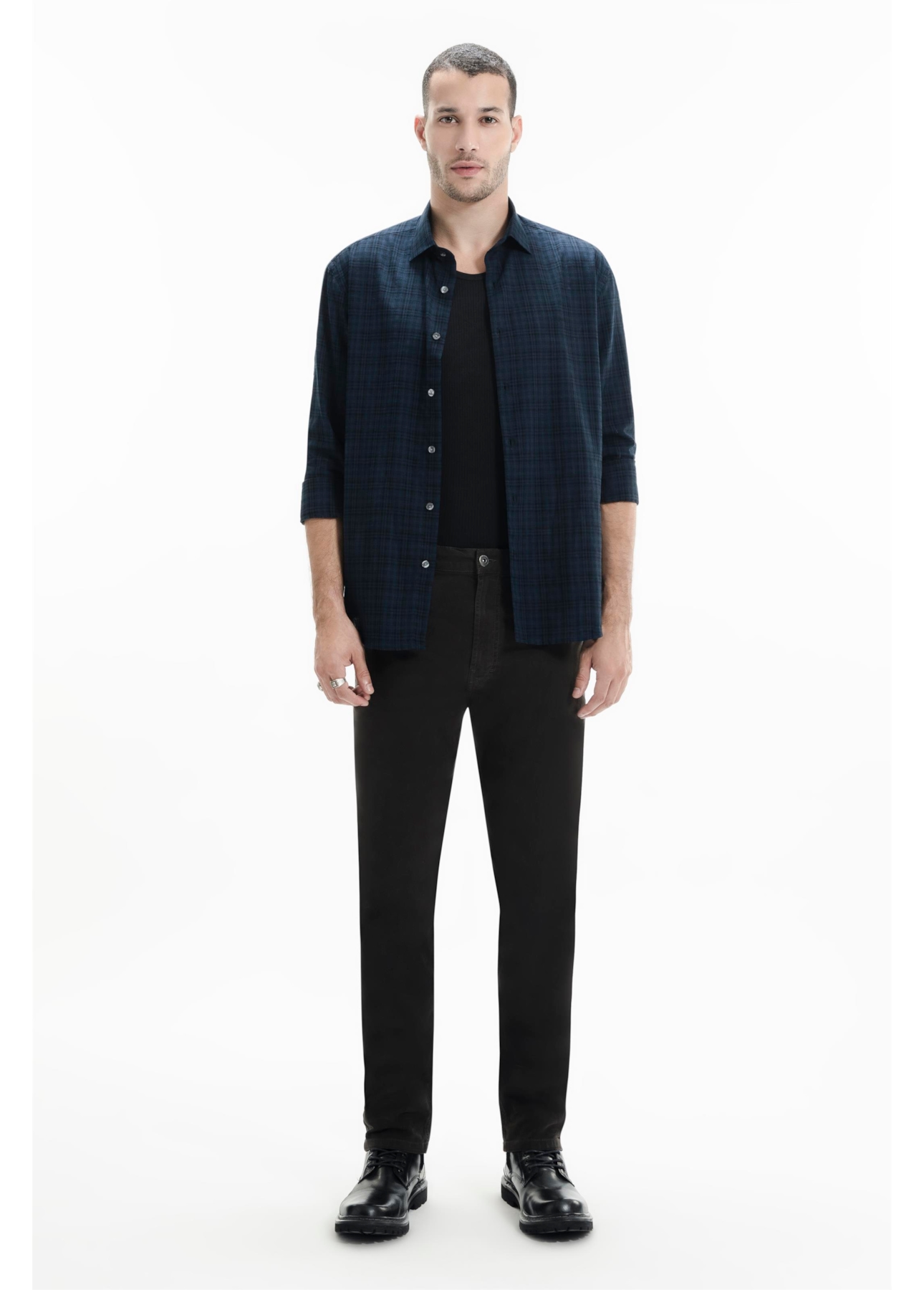 Camisa Visco Blend Classic New Italian Marinho
