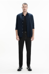 Camisa Visco Blend Classic New Italian Marinho