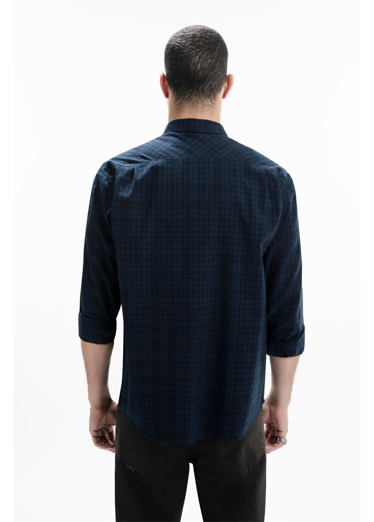 Camisa Visco Blend Classic New Italian Marinho