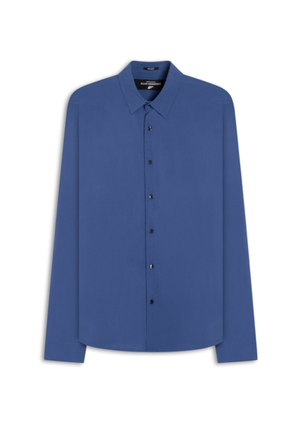 Camisa Visco Classic Xangai Fusioned Azul Jeans