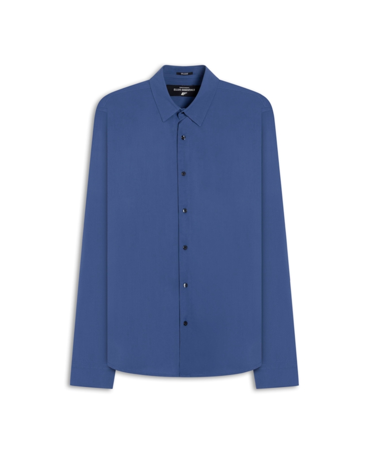 Camisa Visco Classic Xangai Fusioned Azul Jeans