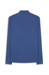 Camisa Visco Classic Xangai Fusioned Azul Jeans