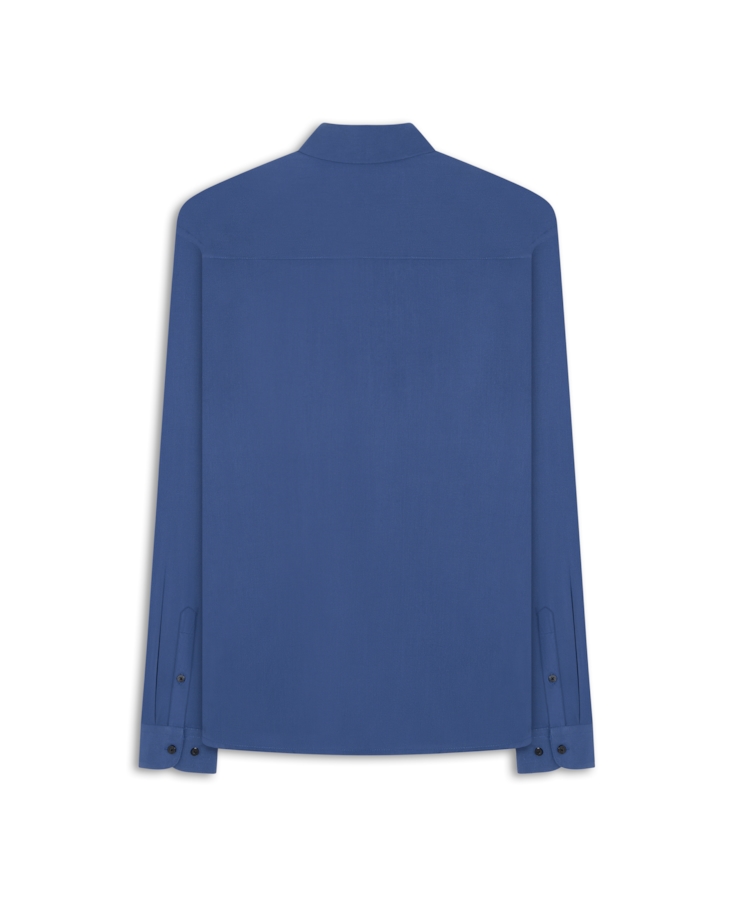 Camisa Visco Classic Xangai Fusioned Azul Jeans