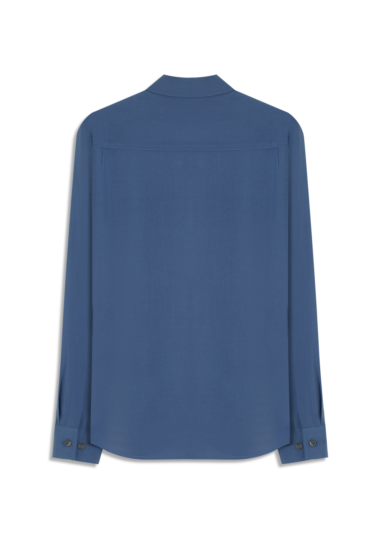 Camisa Visco Classic Xangai Fusioned Ml Azul Jeans