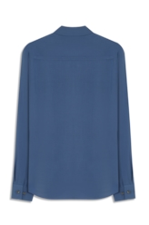 Camisa Visco Classic Xangai Fusioned Ml Azul Jeans