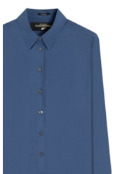 Camisa Visco Classic Xangai Fusioned Ml Azul Jeans