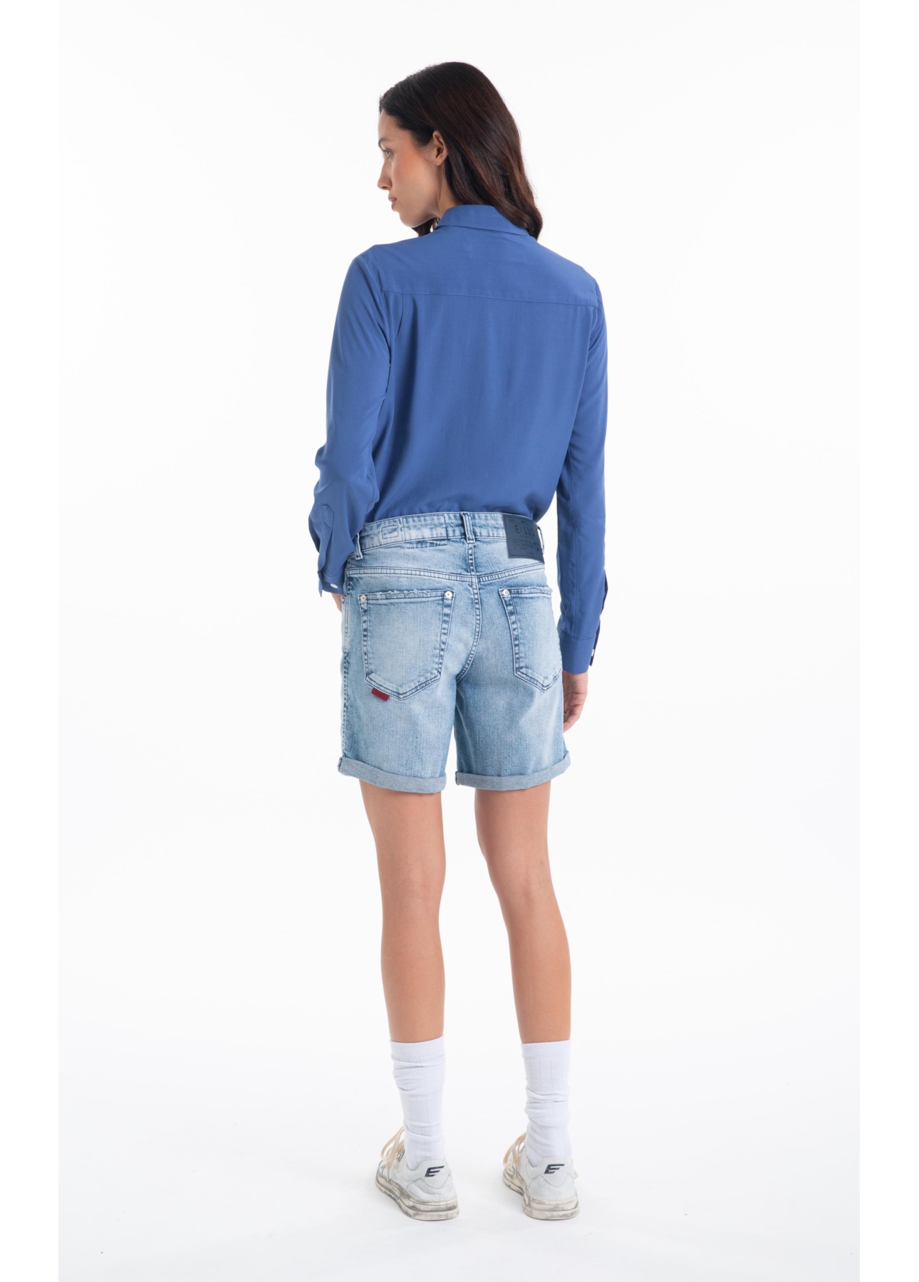 Camisa Visco Classic Xangai Fusioned Ml Azul Jeans