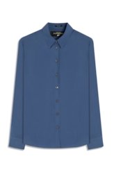Camisa Visco Classic Xangai Fusioned Ml Azul Jeans