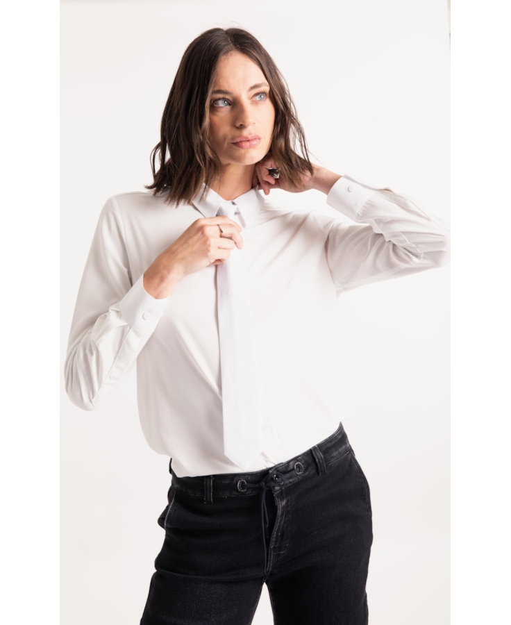 Camisa Visco Classic Xangai Off White