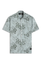 Camisa Visco Garden Surf New Italian Mc Cinza