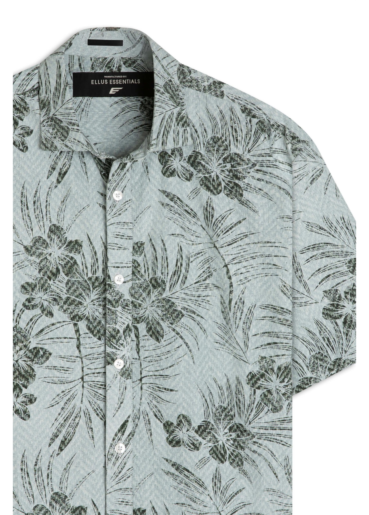 Camisa Visco Garden Surf New Italian Mc Cinza