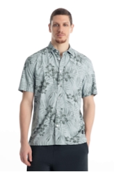Camisa Visco Garden Surf New Italian Mc Cinza