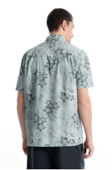 Camisa Visco Garden Surf New Italian Mc Cinza