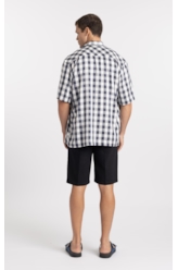 Camisa Visco Irving Vintage Hawai Dark Navy