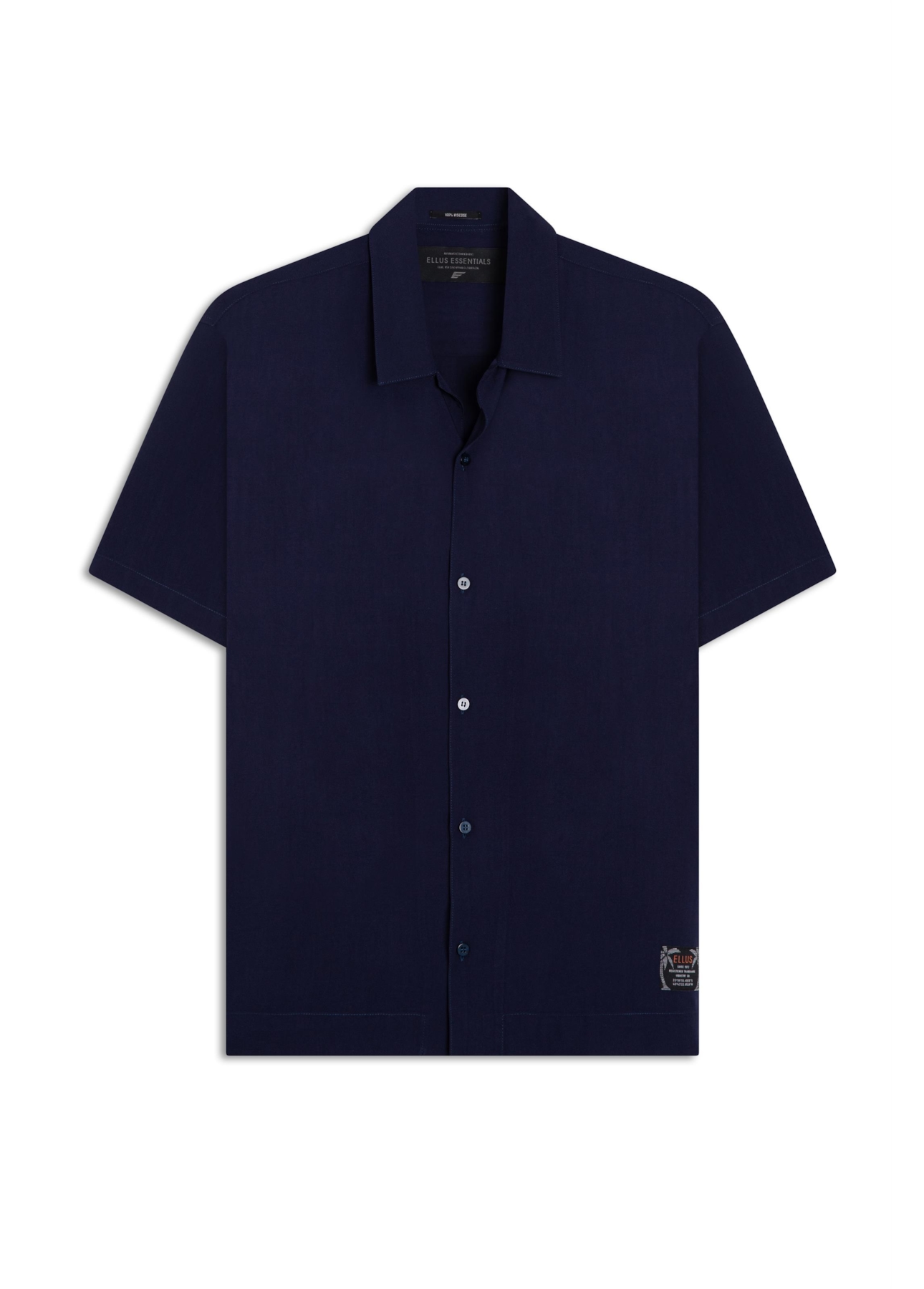 Camisa Visco Loose American Marinho