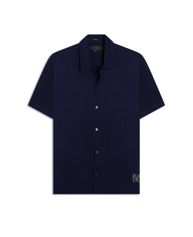 Camisa Visco Loose American Marinho