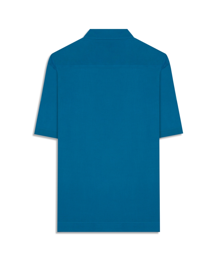 Camisa Visco Loose American Turquesa