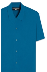 Camisa Visco Loose American Turquesa