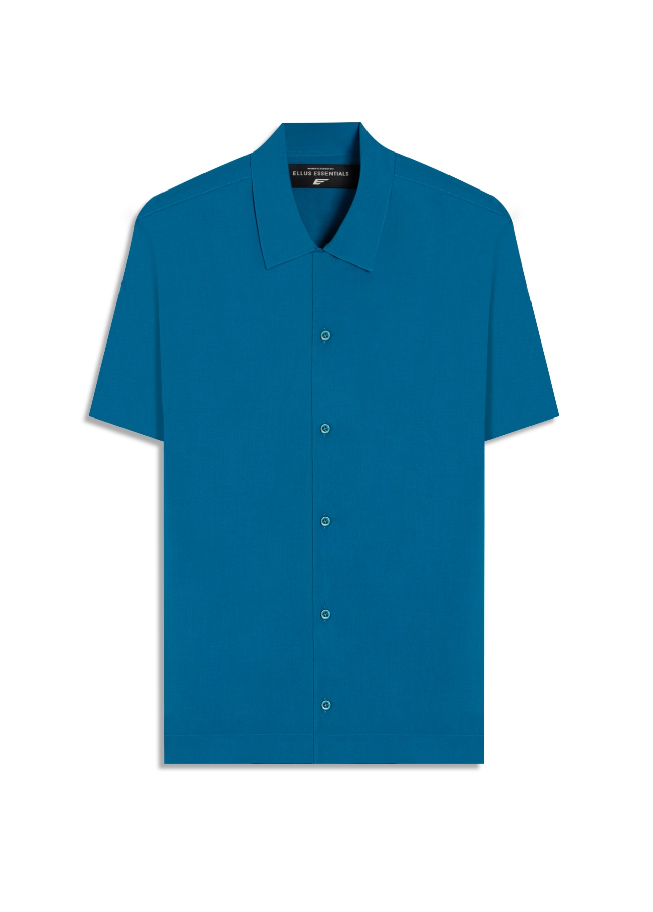 Camisa Visco Loose American Turquesa