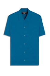 Camisa Visco Loose American Turquesa