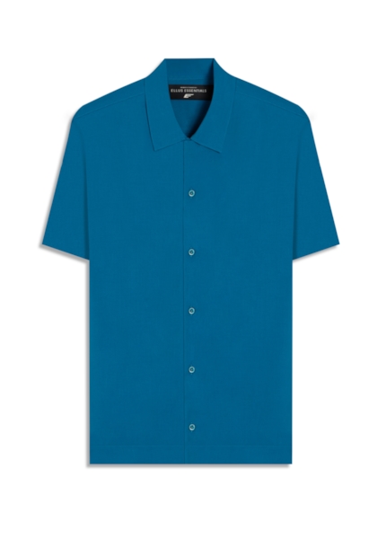 Camisa Visco Loose American Turquesa