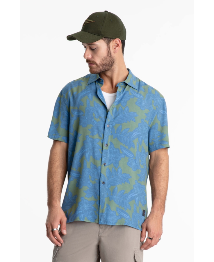 Camisa Visco Macaw New Surf Anatomic Azul