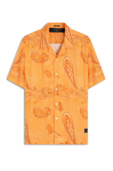 Camisa Visco Nylon American Paisley Laranja