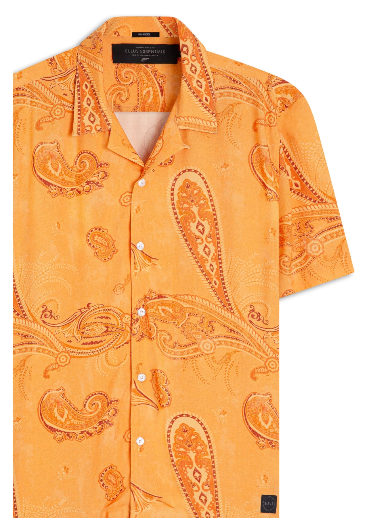 Camisa Visco Nylon American Paisley Laranja