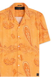 Camisa Visco Nylon American Paisley Laranja