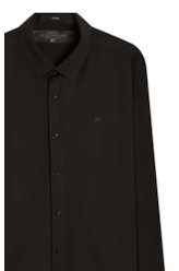 Camisa Visco Nylon Slim Xangai Preto