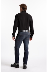 Camisa Visco Nylon Slim Xangai Preto