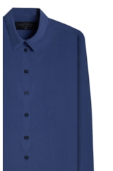 Camisa Visco Petit Mc Azul Jeans
