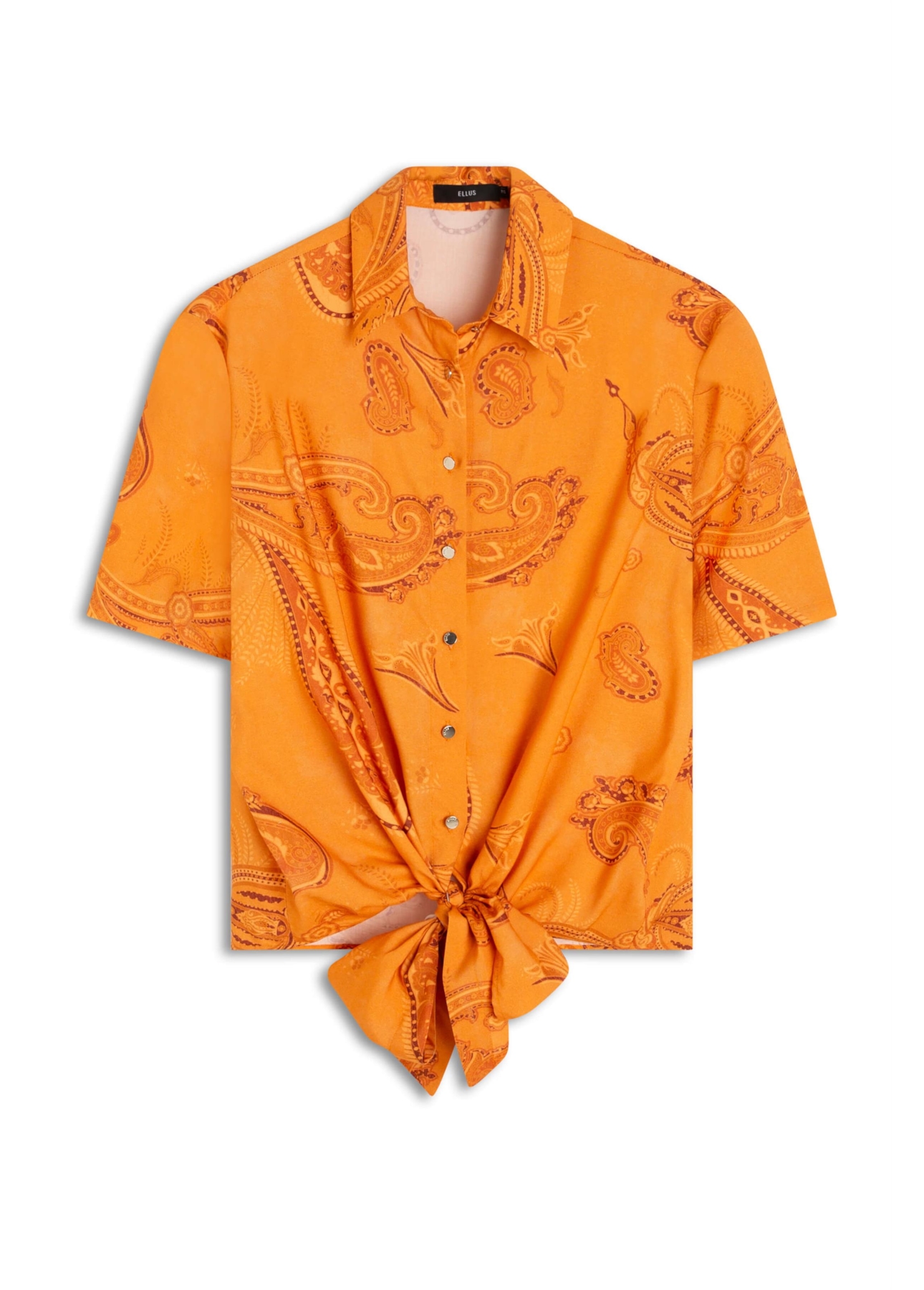 Camisa Visco Petit Paisley Laranja