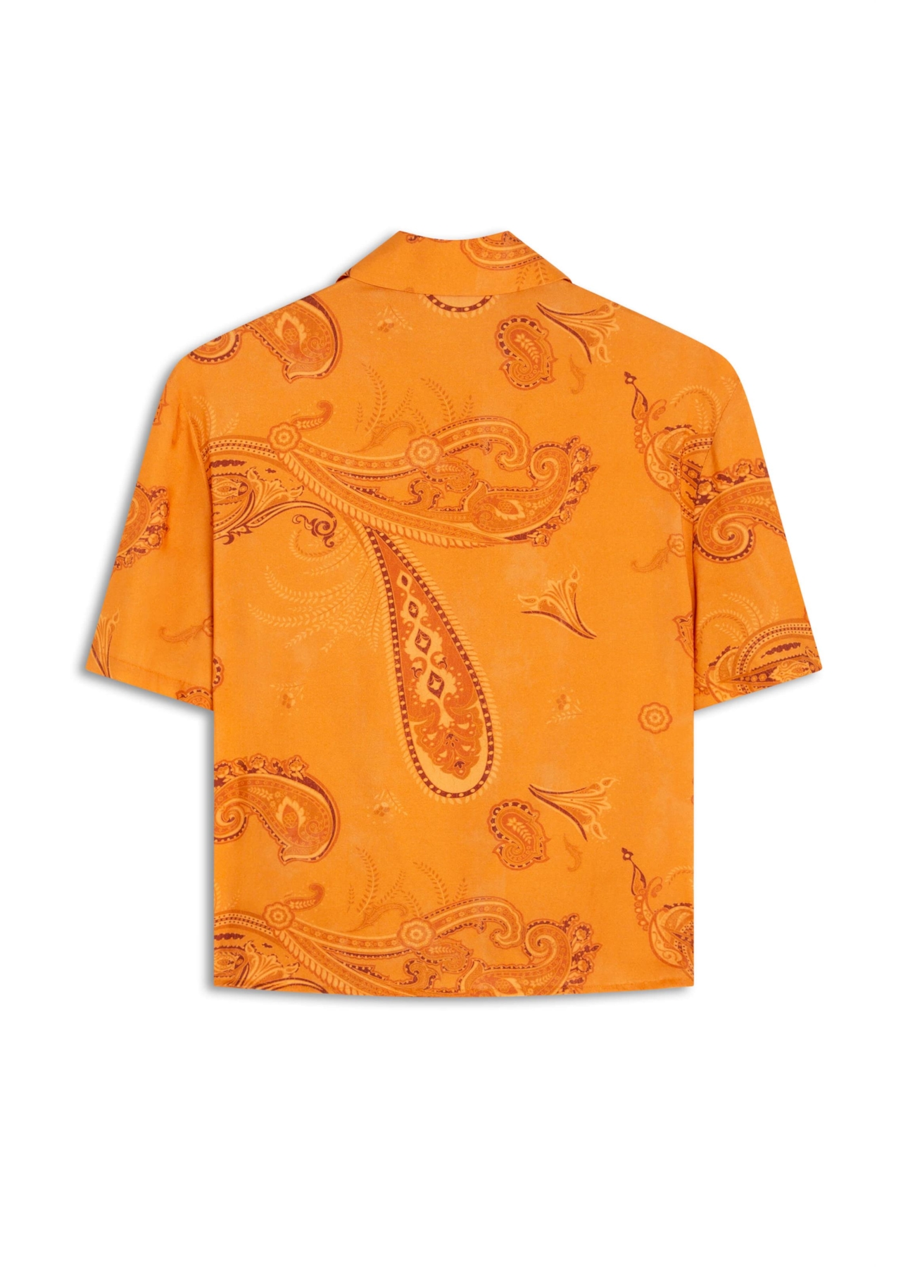 Camisa Visco Petit Paisley Laranja