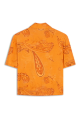 Camisa Visco Petit Paisley Laranja