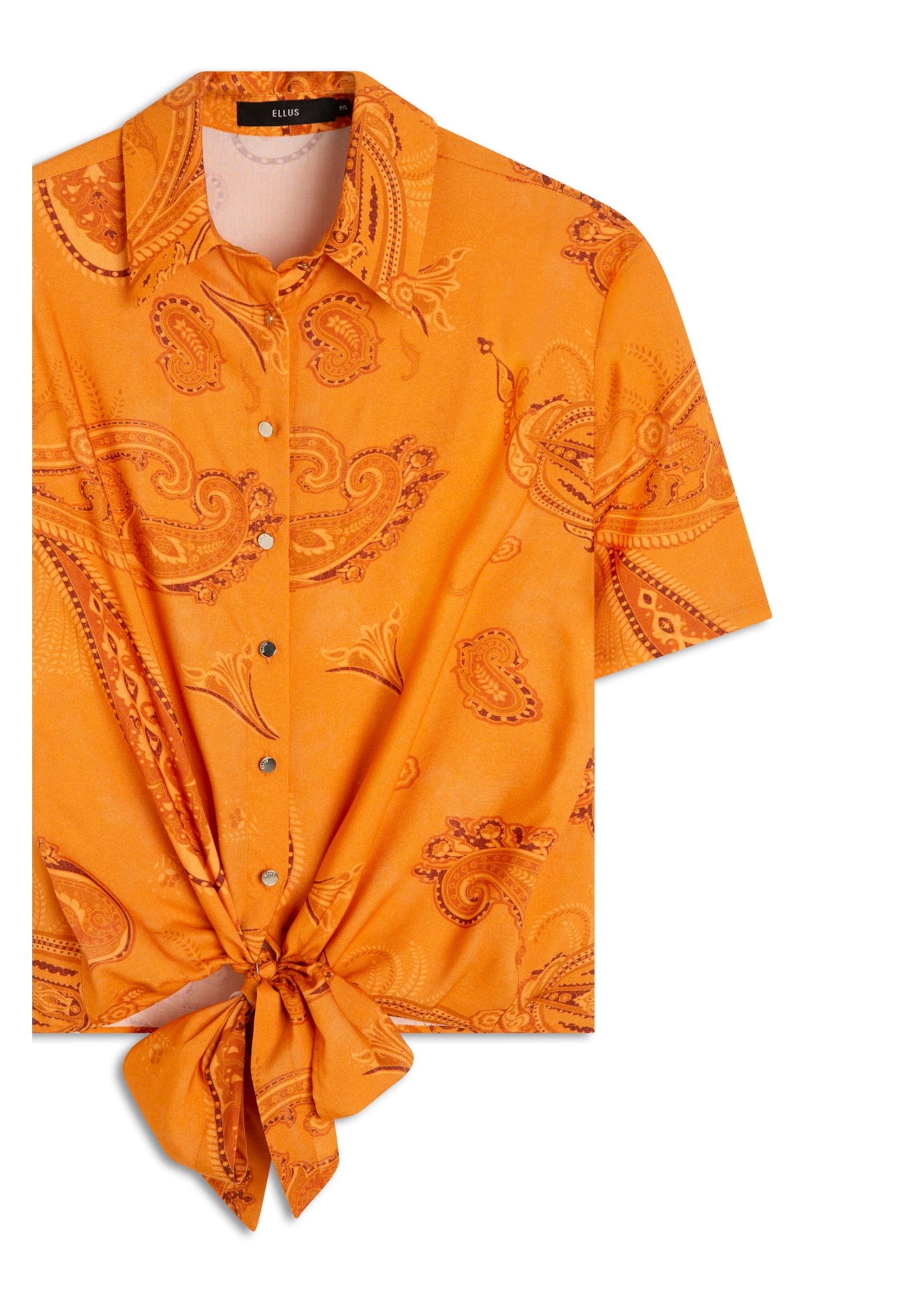 Camisa Visco Petit Paisley Laranja