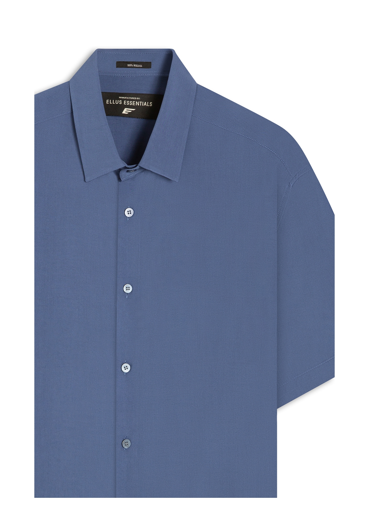 Camisa Visco Vintage Xangai Azul Jeans