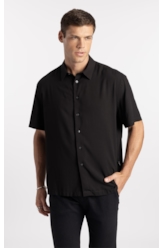 Camisa Visco Vintage Xangai Preto