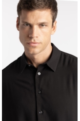 Camisa Visco Vintage Xangai Preto