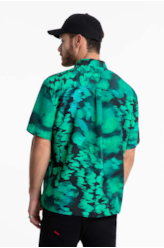 Camisa Visco Watercolor New Surf Anatomic Verde