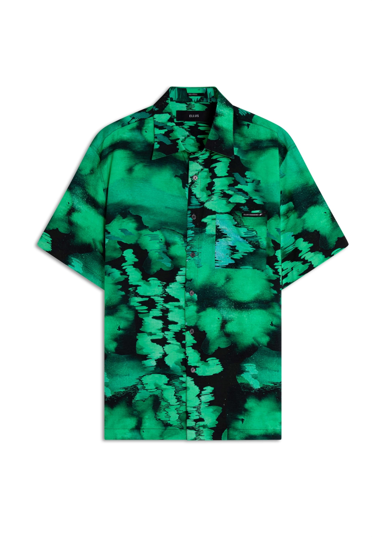 Camisa Visco Watercolor New Surf Anatomic Verde