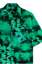Camisa Visco Watercolor New Surf Anatomic Verde