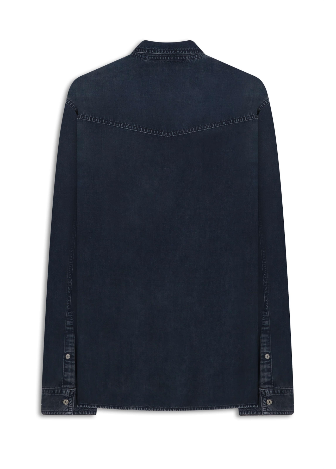 Camisa Viscose Denim Classic Western Lav. Pigmento Preto + Sky