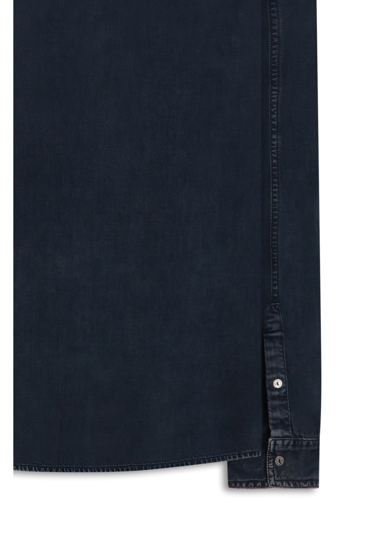 Camisa Viscose Denim Classic Western Lav. Pigmento Preto + Sky