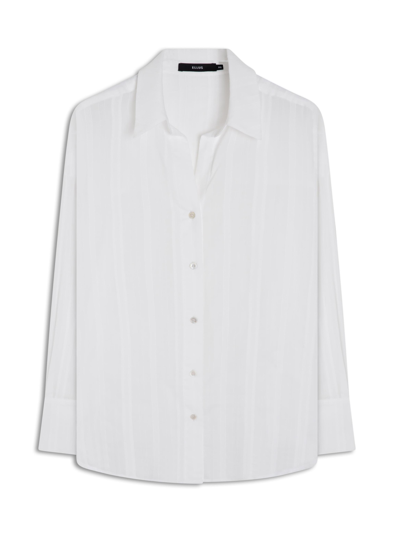 Camisa Voil Maquinetado Oversized Off White