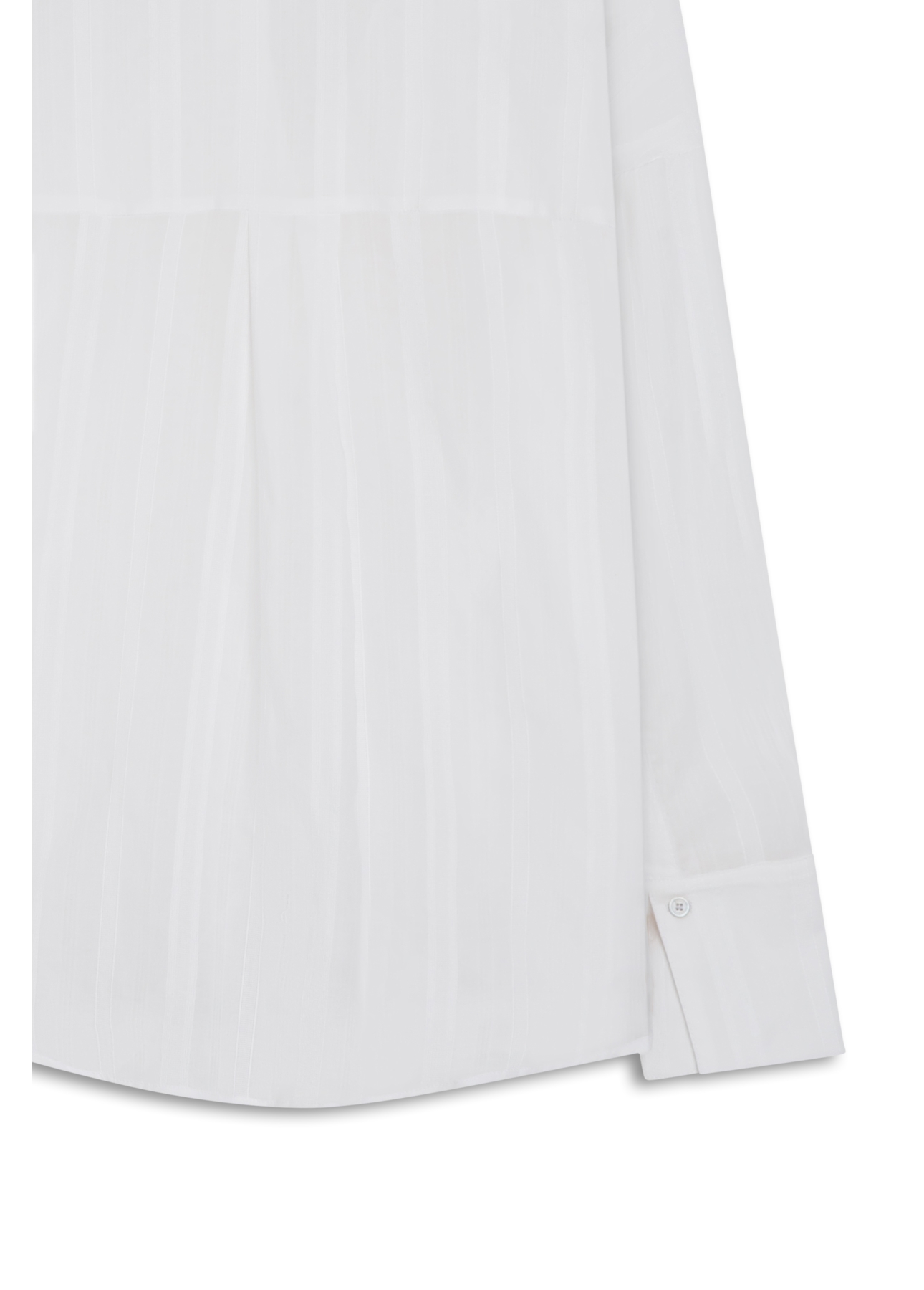 Camisa Voil Maquinetado Oversized Off White