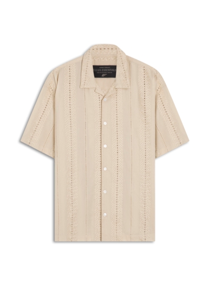 Camisa Voil Striped Overshirt American Areia