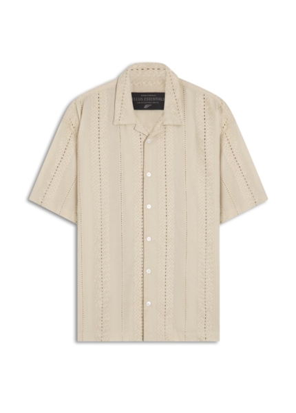 Camisa Voil Striped Overshirt American Areia